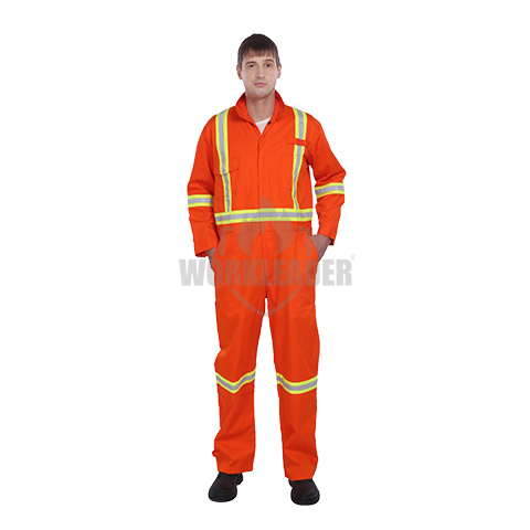 High Visibility Flame Resistant Coverall 3722R