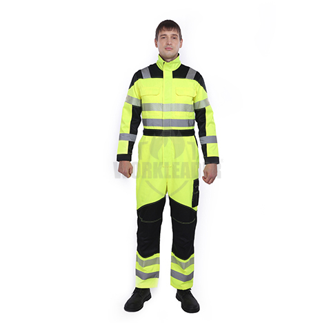 High Visibility Flame Resistant Coverall E3101R