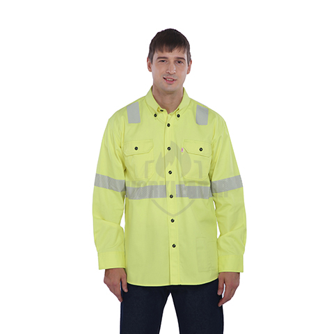 Modacrylic/cotton Flame-Resistant Work Shirt 2726R