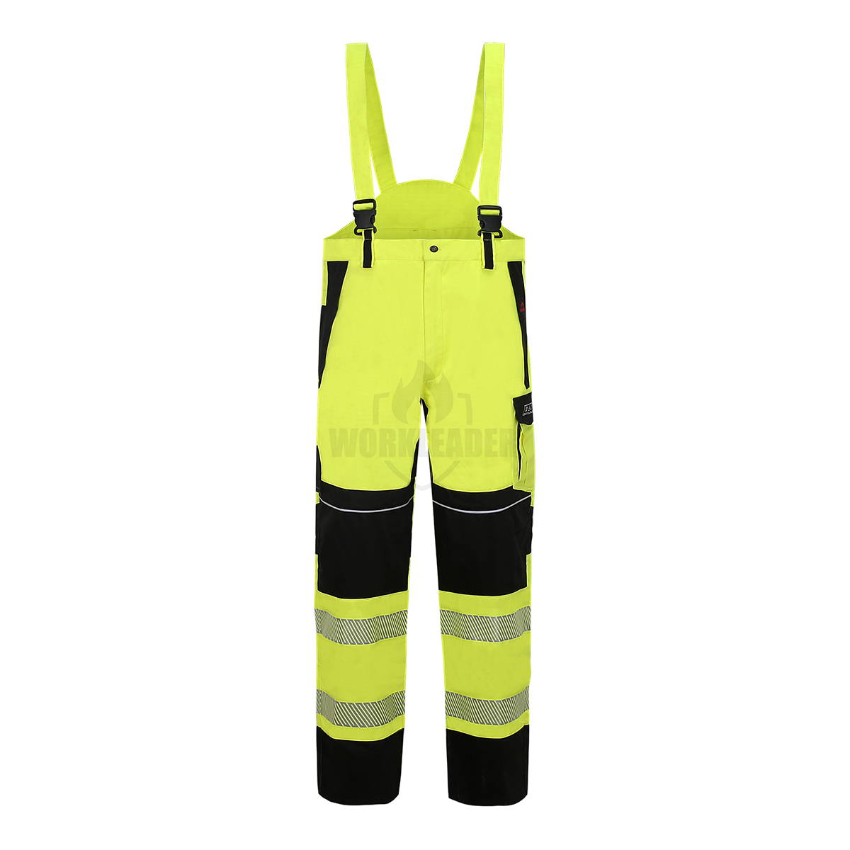 FR Yellow/Black Bib overall 6006R